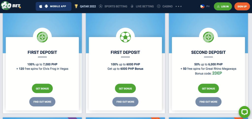 20bet bonus